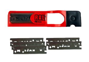 5x chrome steel blade 48mm wide